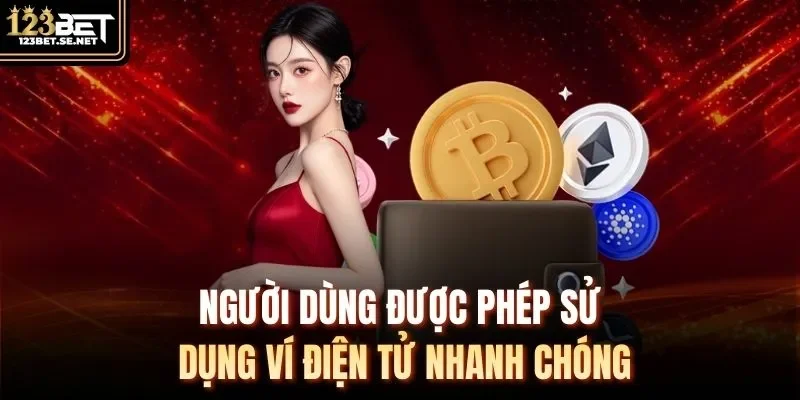 Người dùng được phép sử dụng ví điện tử nhanh chóng